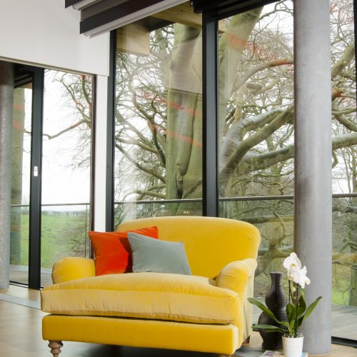 2361953251 tetrad Ruffle Collection yellow sofa couch tetrad Ruffle Collection yellow sofa couch