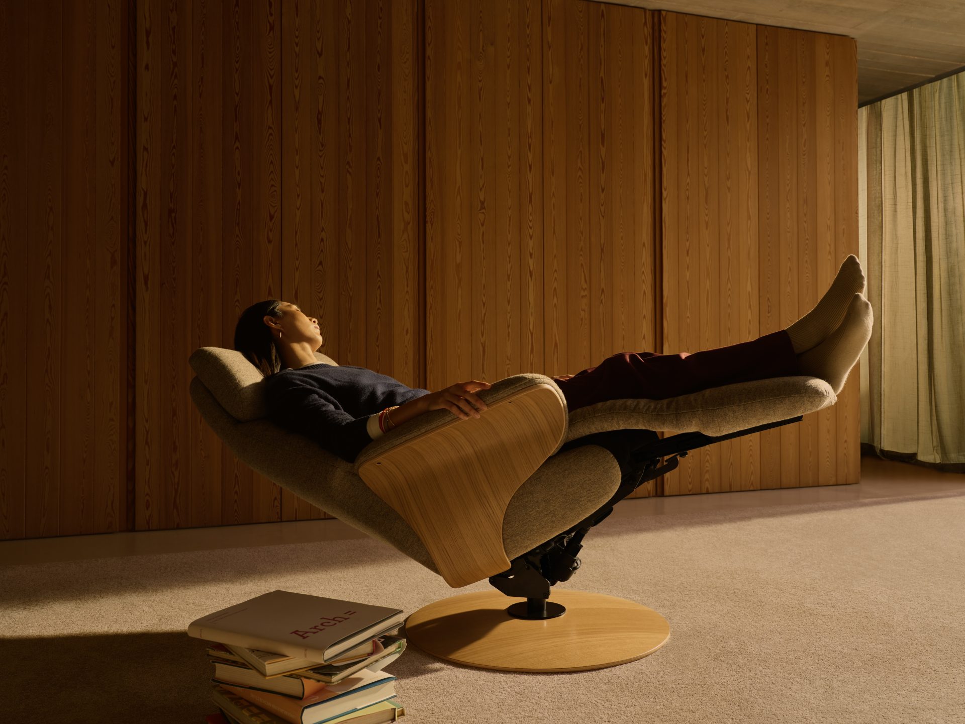 Stressless Adam Disc_Clover Funghi_Natural Oak_02