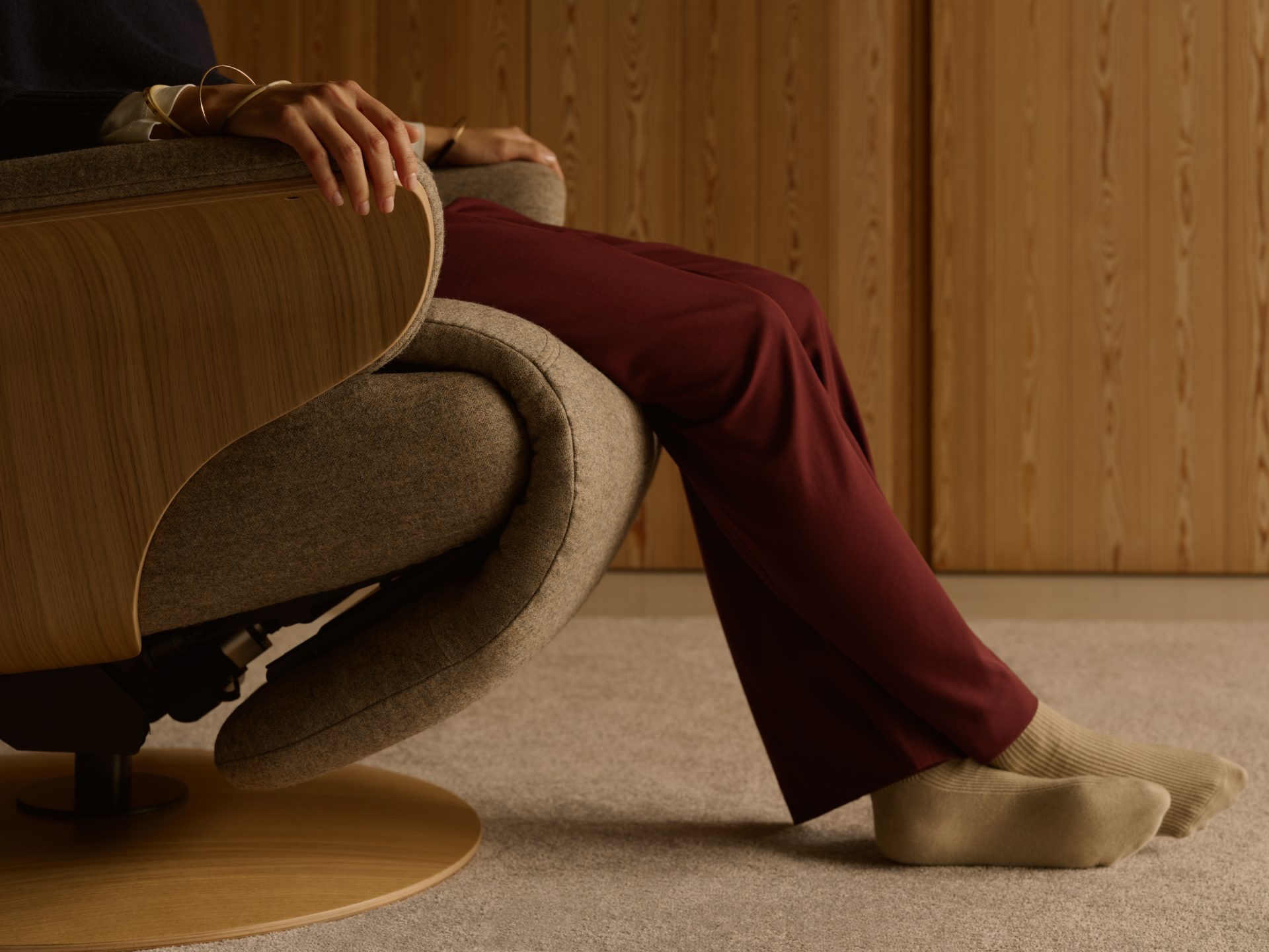 Stressless Adam Disc_Clover Funghi_Natural Oak_11