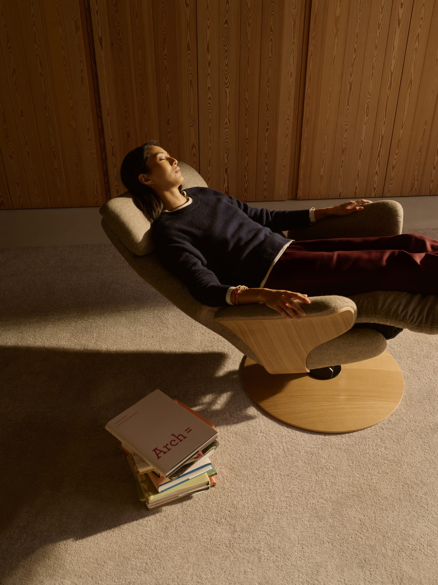 Stressless Adam Disc_Clover Funghi_Natural Oak_12