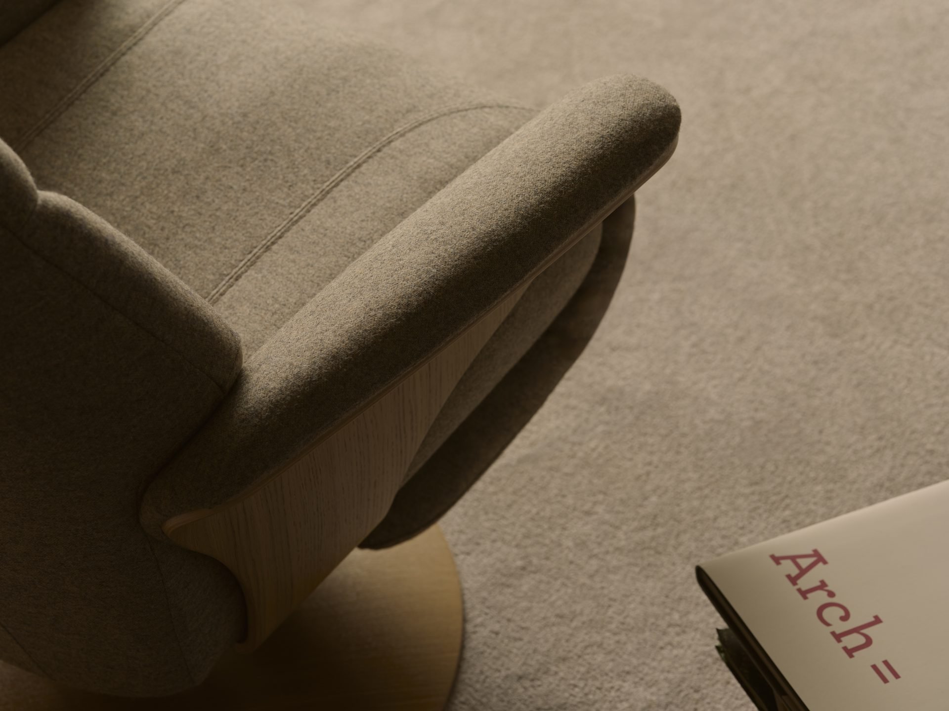 Stressless Adam Disc_Clover Funghi_Natural Oak_15
