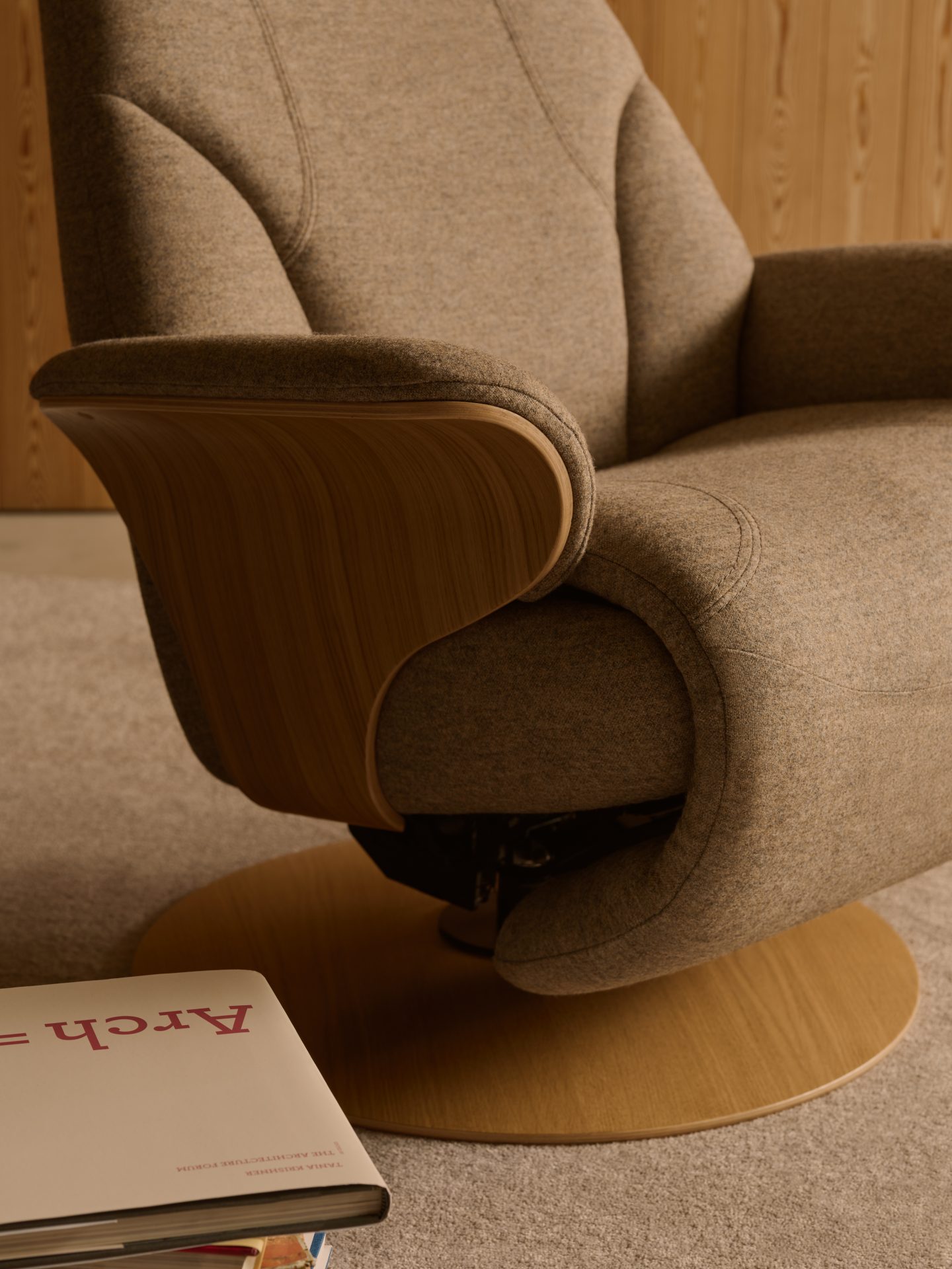 Stressless Adam Disc_Clover Funghi_Natural Oak_16
