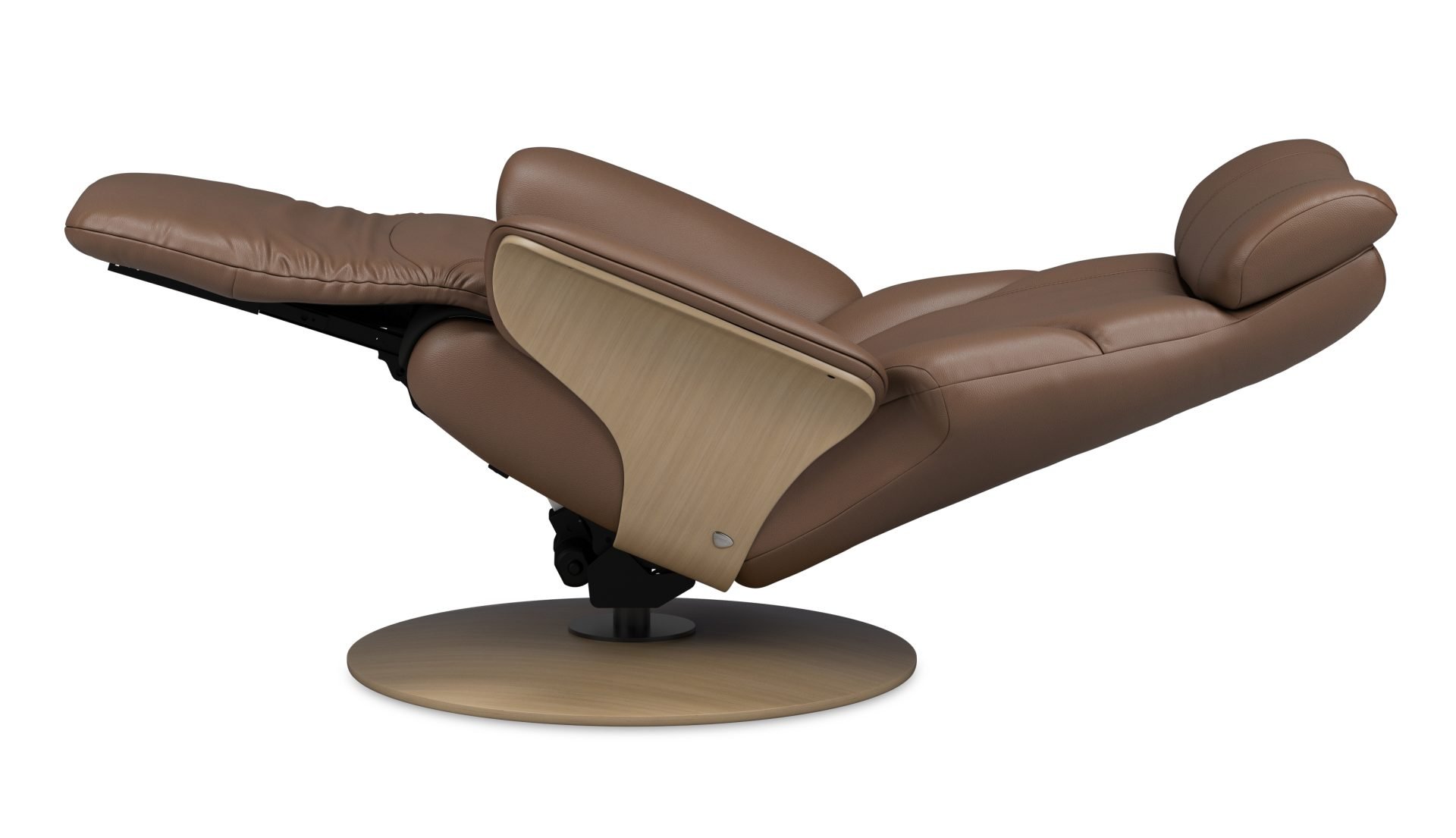 Stressless Adam_M_Disc_ Velaro Chocolate_ Natural Oak_2