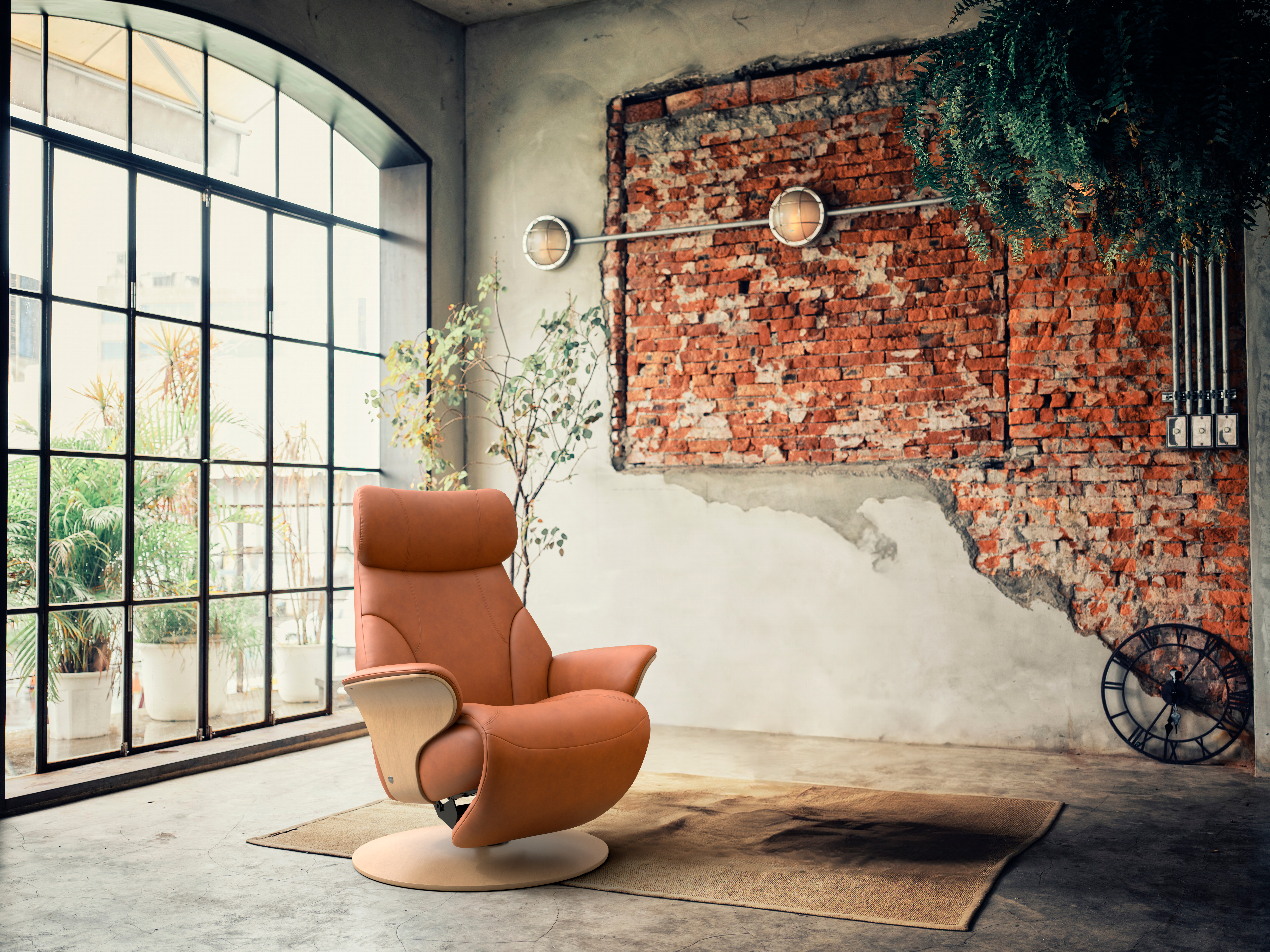 Stressless Adam_M_Disc_Paloma New Cognac_Oak_1