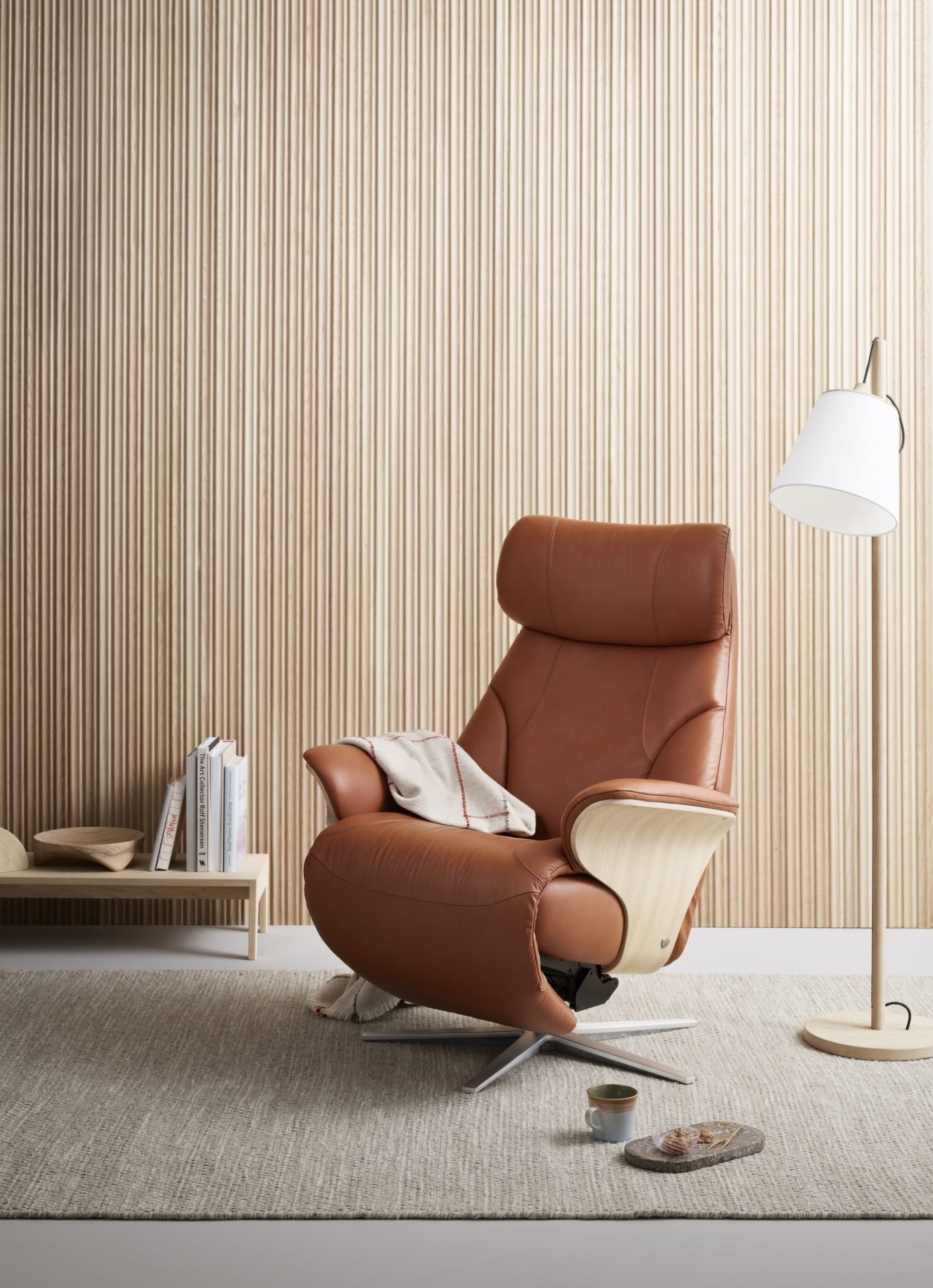 Stressless Adam_M_Sirius_Pal New Cognac_Brushed steel_2
