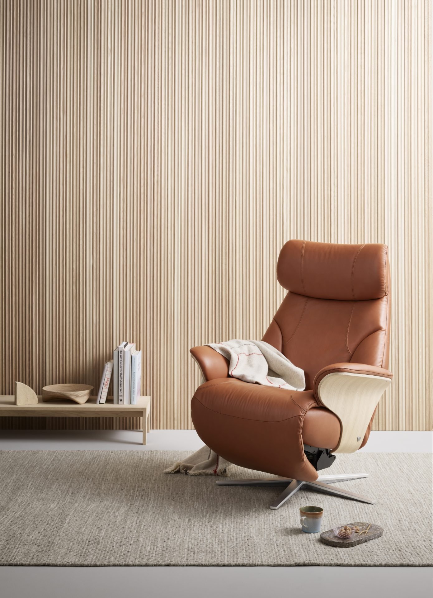 Stressless Adam_M_Sirius_Pal New Cognac_Brushed steel_3