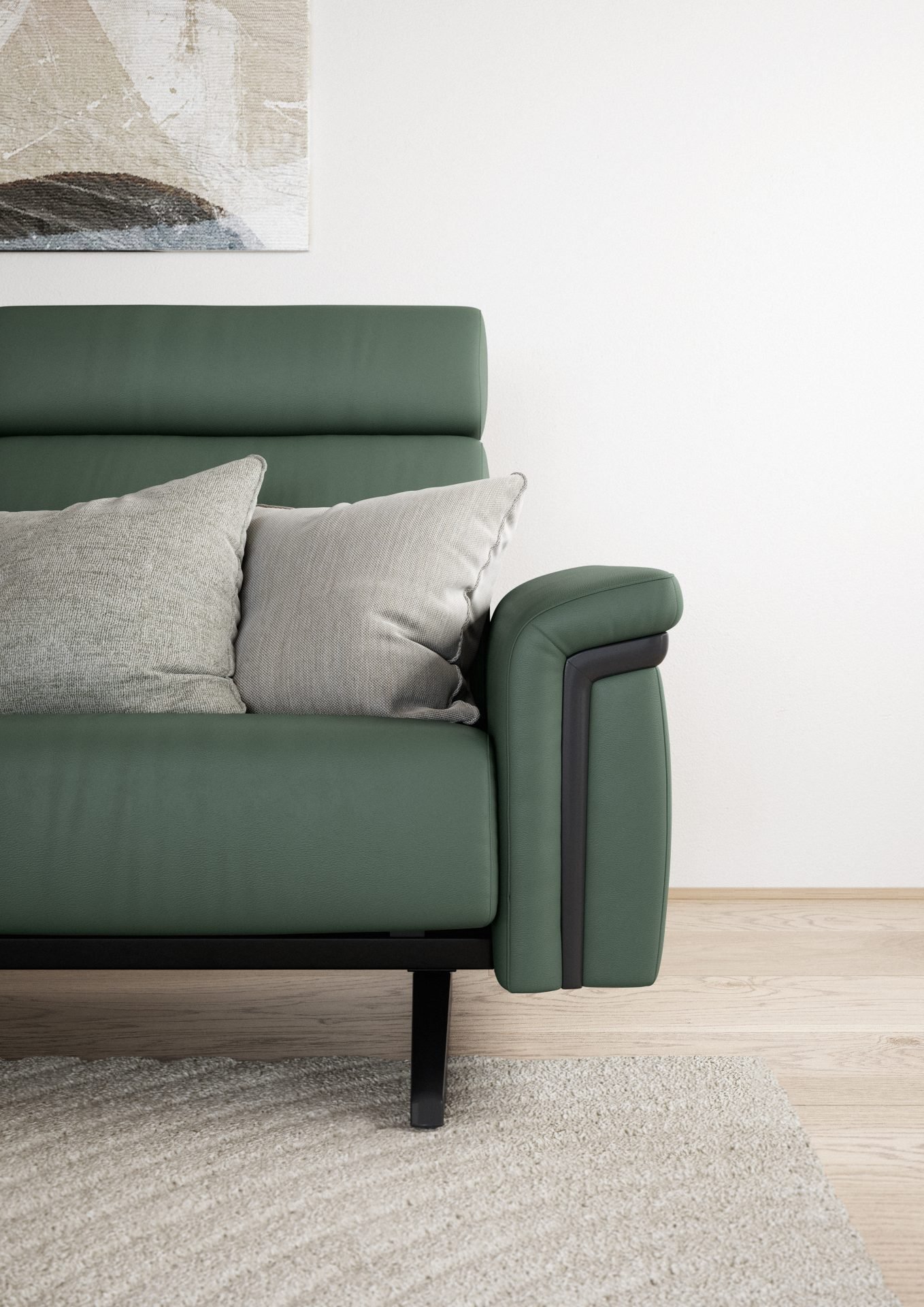 Stressless Stella Wood_Paloma Sage Green_Black 02