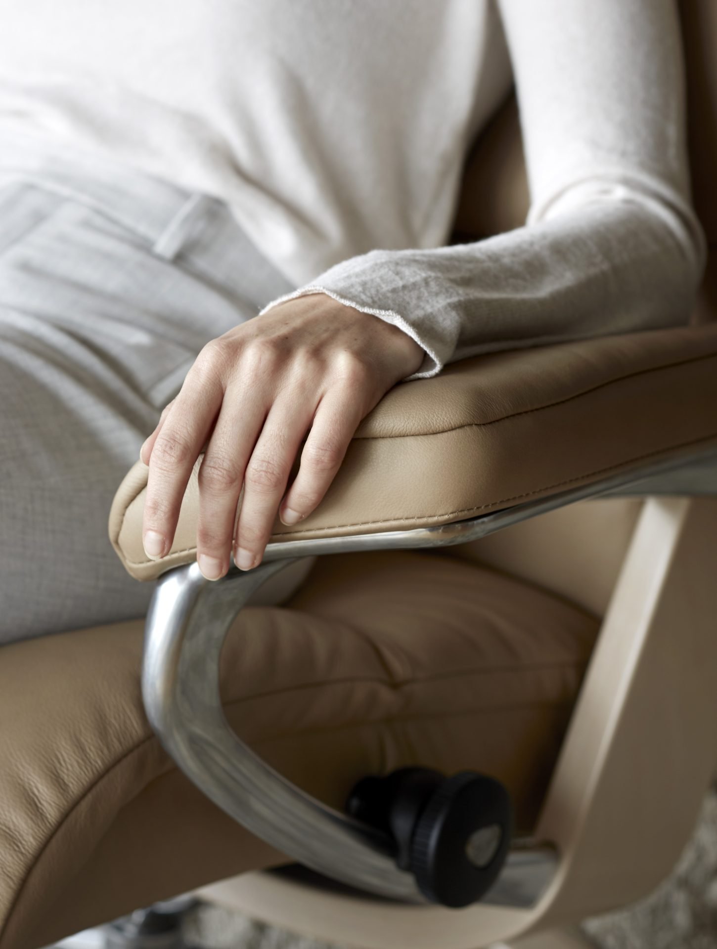 Stressless View_Signature_Pal_Sand_ww_Detail2