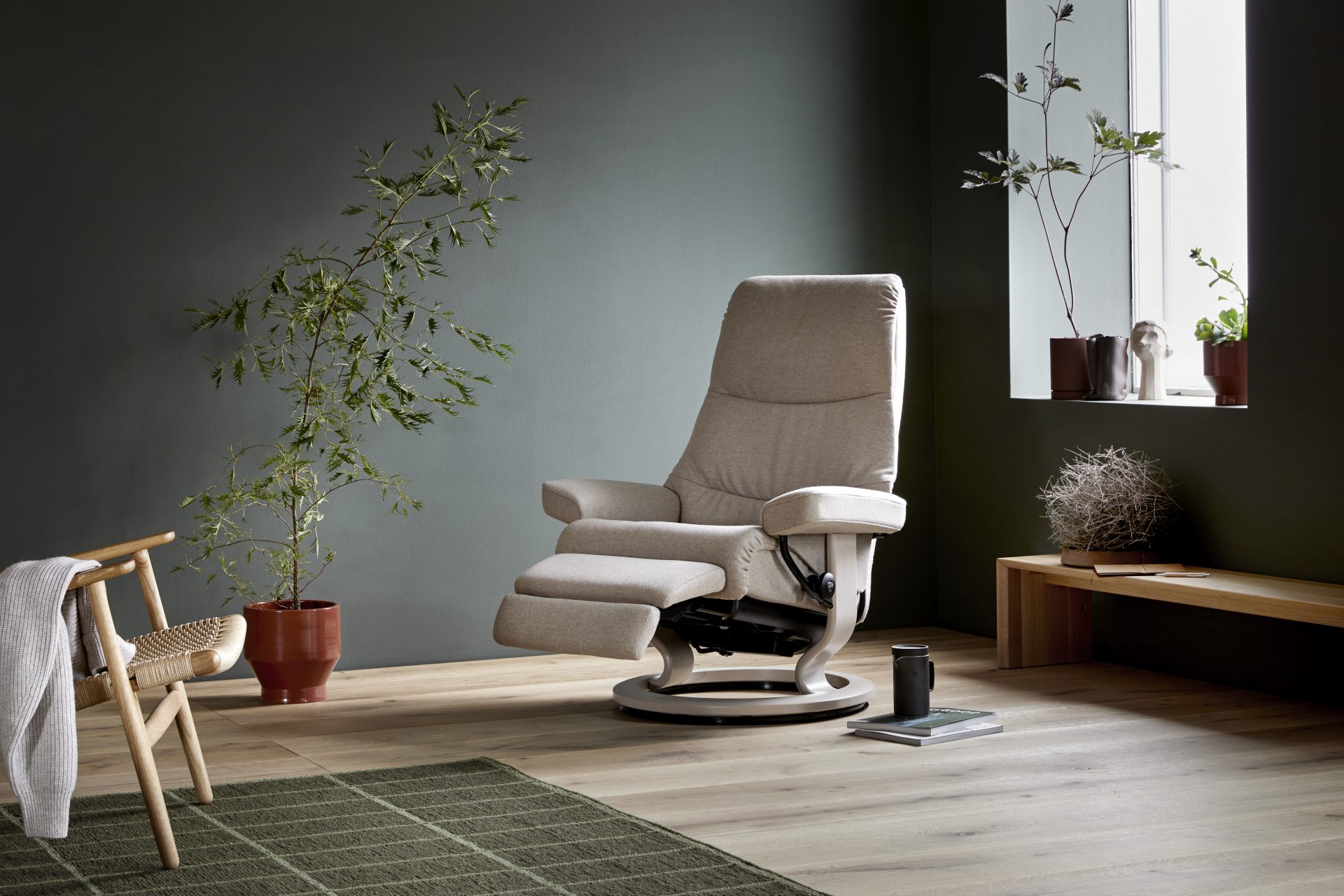 Stressless View_classic_ paloma fog_whitewash
