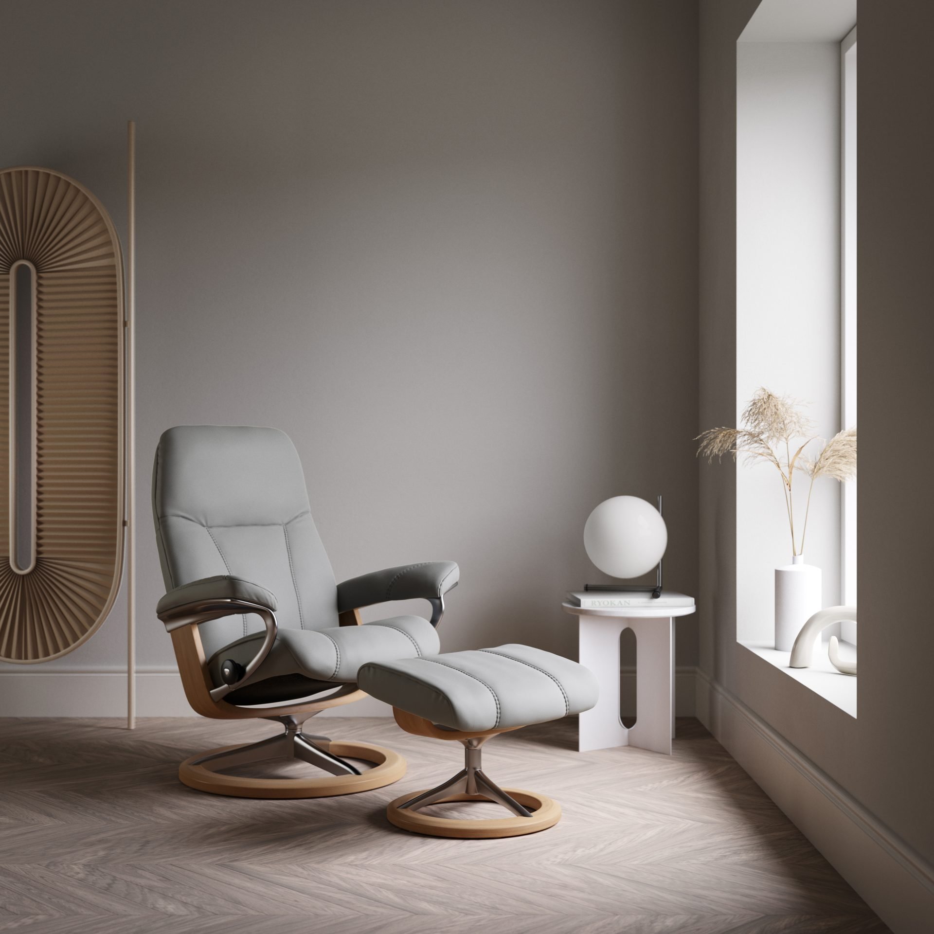 Stressless_Consul-Sign_Bat-WildDove_Oak
