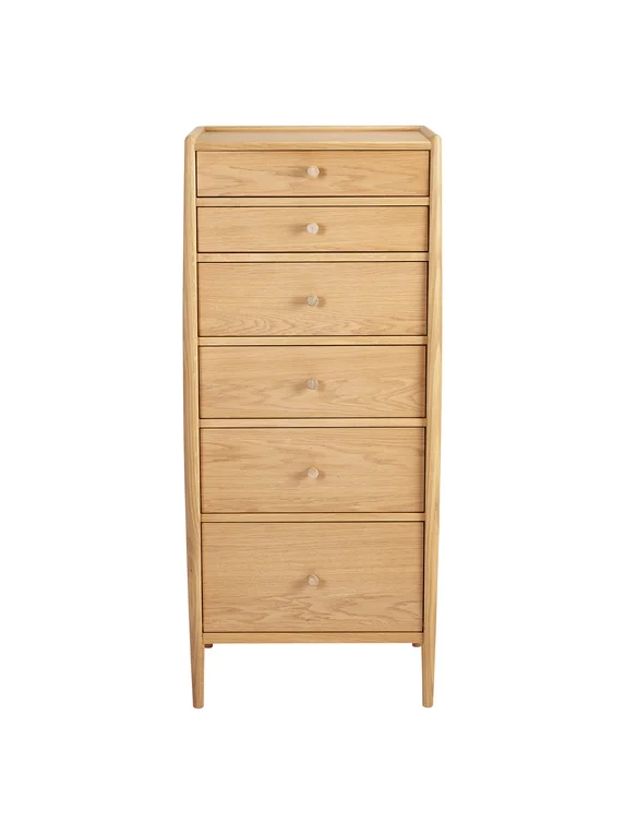 Winslow 4175 - 6-drawer tall chest of drawers front on view
