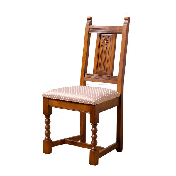 Wood Bros. Carver Dining Chair (Moon & Harris Tweed Fabrics )